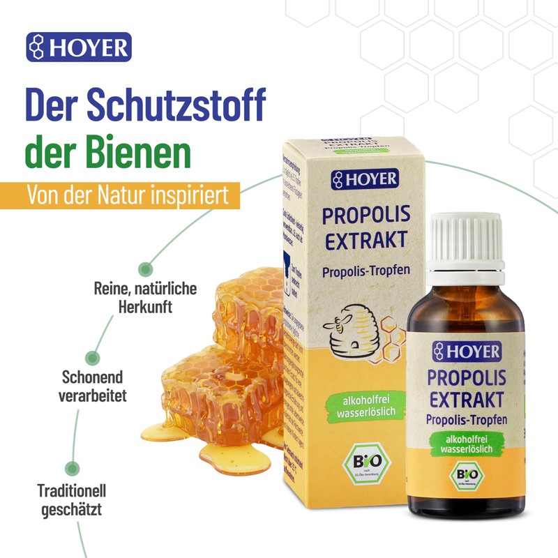 HOYER Propolis Drops Organic Certified 6 x 30 ml –