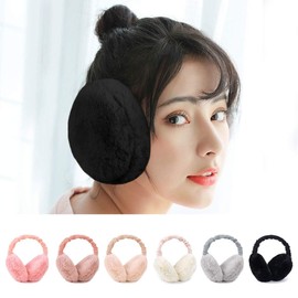 KQueenStar Direct Ear Muffs Women - 1/2 Piece Winter Earmuffs Adjustable Faux Fur Ear Warmer Soft Warm Windproof Plush Earmuffs Foldable For Men/Girl