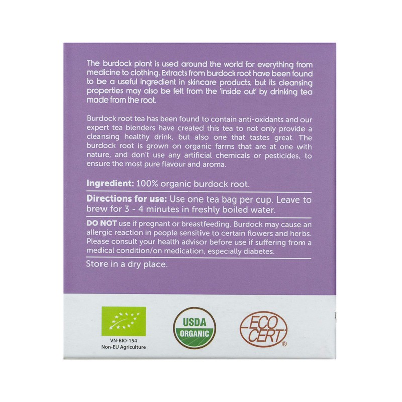 Natur Boutique Organic Burdock Root Tea, 20 sachets