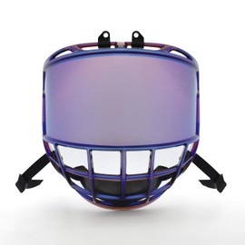 Gy Hockey Full Face Shield Visor Senior Hockey Face Shield Ice Hockey Helmet Visor Adult & Youth, Anti-Scratch/Anti-Fog/Ce Certified (Revo Bule)