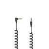 Hama Coiled Cable Jack 3.5mm 90°/conn Male Stereo 0.75m