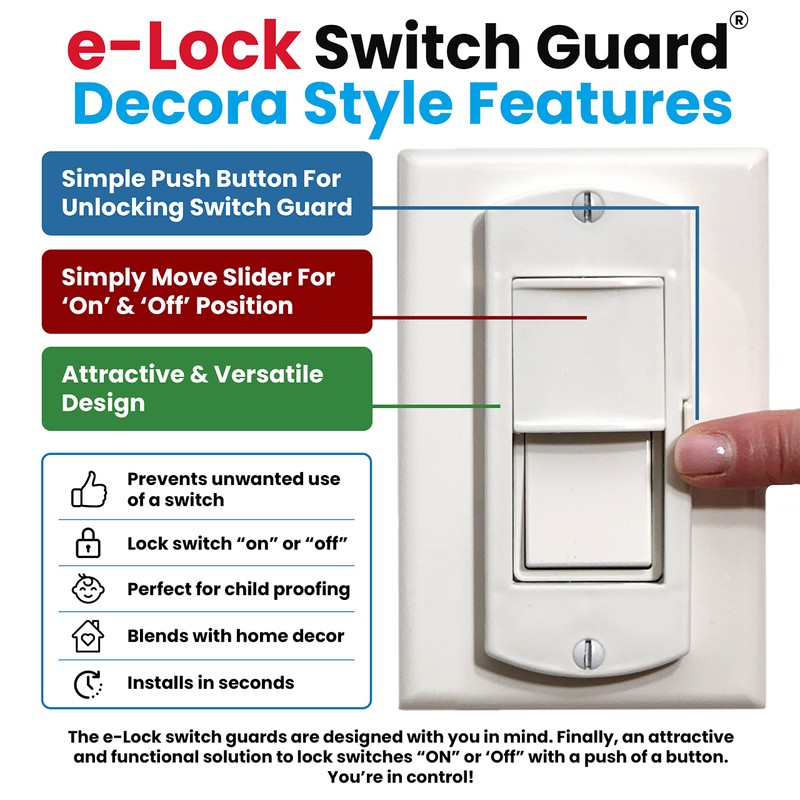 Switch Guard with Easy ON/OFF Push Button Activation | Made