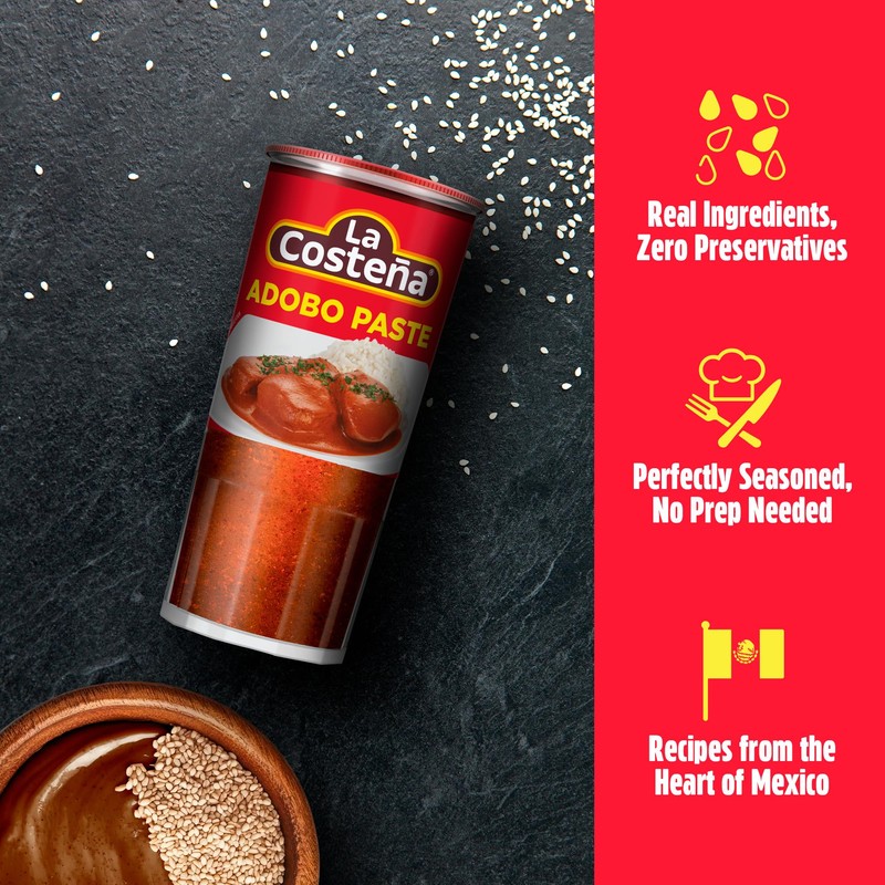 La Costeña Adobo Paste - Adobo Seasoning with Guajillo Chiles