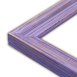 The Rusty Roof Distressed Cimarron French Lilac Picture Frame-Solid Wood, 10x14
