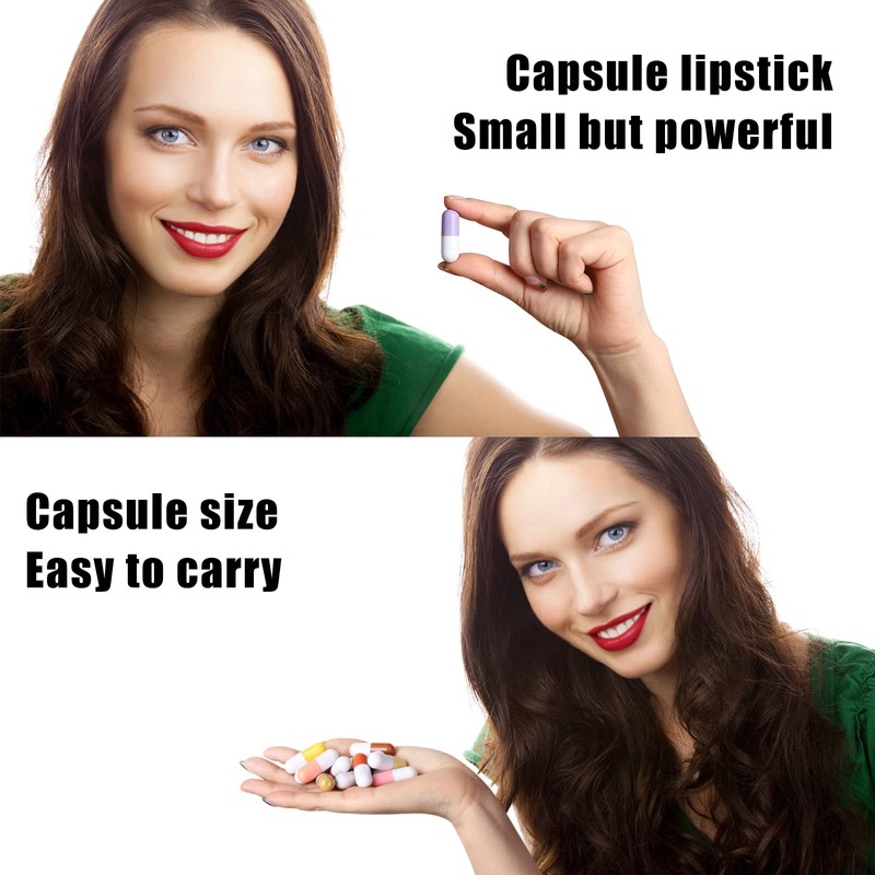 Homeit Girls Lipstick Set Waterproof Portable 12 Pcs Cute Mini