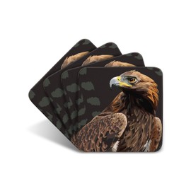 Golden Eagle - Set of 4 Coasters - Leslie Gerry Animal Gifts