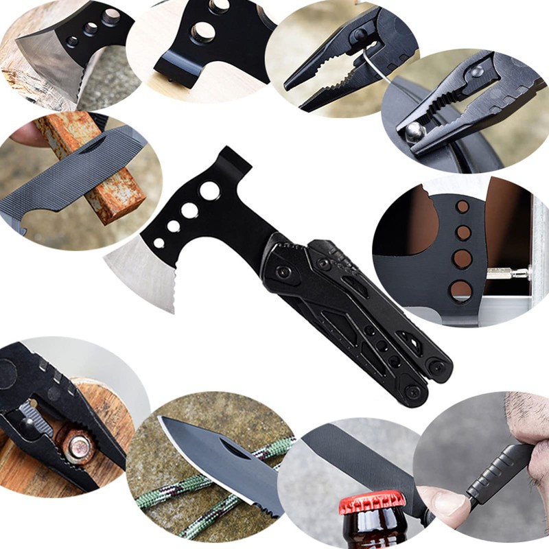 Multifunctional Axe for Mini Multitool Axe Tool Steel Pliers Welding