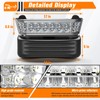 GODCTSUP Club Car LED Headlight with Bumper, 12V Golf Cart