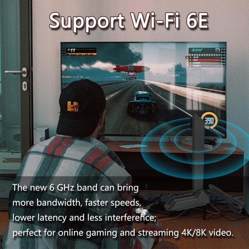 HSSDTECH 2T2R WiFi 6E Antenna for ASUS Rog Strix Z270