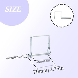 CEEYSEE 5 x Locking Pin 6 mm x 70 mm One Cotter Pin Pipe Folding Pin with Snap Lock Square Galvanised Shackle for Trailers, Tractors, Dumppers, Farm, Lawnmower (F.6 mm x 70 mm)