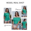 Cowl Neck Short Sleeve T Shirts Spring Summer Shirts for