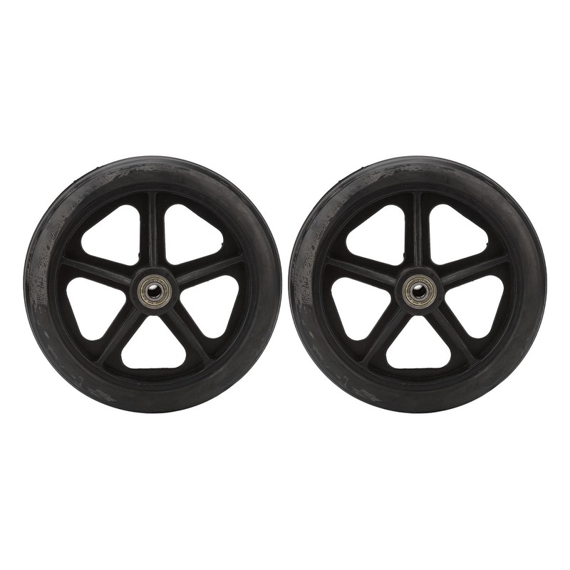 2pcs Replacement Wheel Professional Black Safe PU Front Wheel Accessory