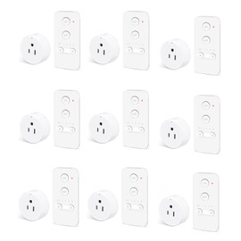 Remote Control Outlet, NineLeaf 9Set Wireless Plugs Outlet, Remote Light Switches Wireless, Timer Outlet for Lights, Lamps, Fans, Small Appliance, 15A/1500W, Up to 500ft Range