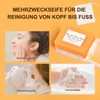 Soleneva Kojic Acid Turmeric Soap mit Schaumnetz - Pigmentflecken Entferner