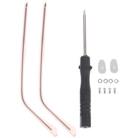 iplusmile Glasses Replacement Temples with Screws Glasses Replacement Arm 1 Pair Universal Metal Glasses Replacement Temple Glasses Repair Kit - Rose Gold