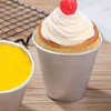 12 PCS Aluminium Dariol Mould Baking Cup Dariole Pudding Dessert
