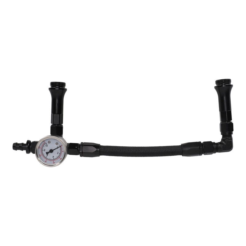 Fuel Line with Pressure Gauge Dual Feed Smooth Fuel Flow