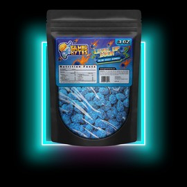 Gamer Bytes Blue Razz Super Sour Candy 6 oz Resealable Bag (6 oz)