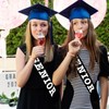 2 Pack Class of 2025 Senior Sashes, Black Satin Finally