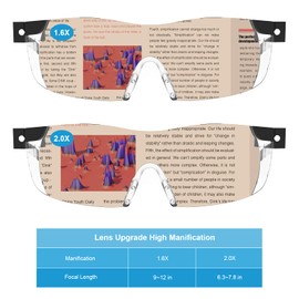 Rechargeable LED Lighted Magnifying Glass - 200% Strength, Hands Free for Hobbies, Reading & Close Work - Crafts & More