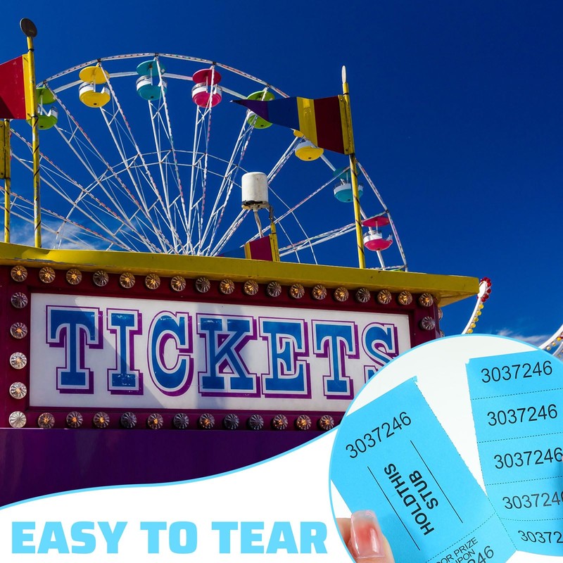 Kosiz 504 Sheets 5 Bid Raffle Ticket with Different Numbers