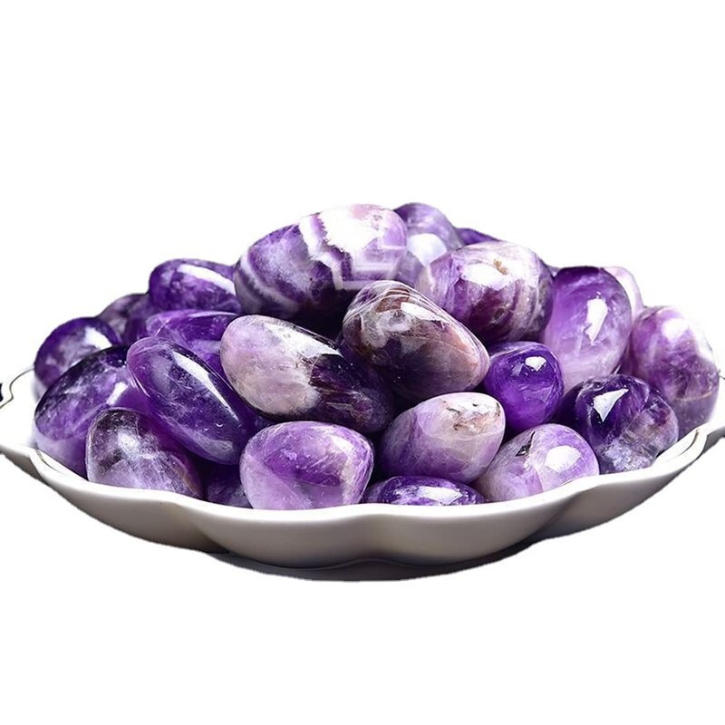 Amethyst Healing Crystal Stones, 1.25-2.0" Large Reiki Healing Gemstones Natural