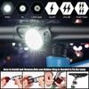 LIPOVOLT® 12LED USB Rechargeable Bike Lights Set Headlight Taillight Caution