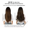 Doores Extensiones Cabello Real 14in Balayage Natural A Castañ 50gr