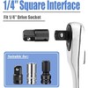 Ejoyous Mini Ratchet, 1/4 Inch Mini Ratchet Wrench Socket Ratchet