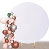 6.6 FT Round Backdrop Cover White Spandex Round Arch Cover
