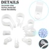 CEEYSEE 160 Pcs Nylon R-Type Cable Clip Fastener Wire Clamp