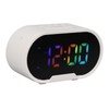 Digital Clock LED Alarm Big Digits Color Display Dimmable Adjustable