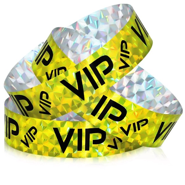 Branded 500 Pack VIP Plastic Wristbands Party Wristbands for Events