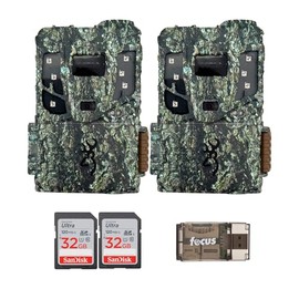 Browning 2PK Pro Scout Max Extreme HD Cellular Trail Camera Bundle with 32GB Memory Card and Reader (5 Items)