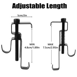 12PCS Brick Hooks, Brick Wall Clips, Stainless Steel Brick Hangers No Drill for Outdoor Hanging, Brick Wall Clamp Utility Hooks, No Drill, Nail Holes, Screws and Wall Damage