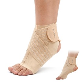 VELPEAU Foot Support, Sprains, Fixed Ankle Support, Ankle Joint Fixation, Ultra Thin, Achilles Tendonitis, Breathable, Adjustable, Unisex, For Both Left and Right Hands, Sports, Running, Basketball