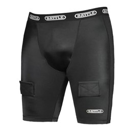 Battle Sports Hockey Compression Jock Short for Adult. Black