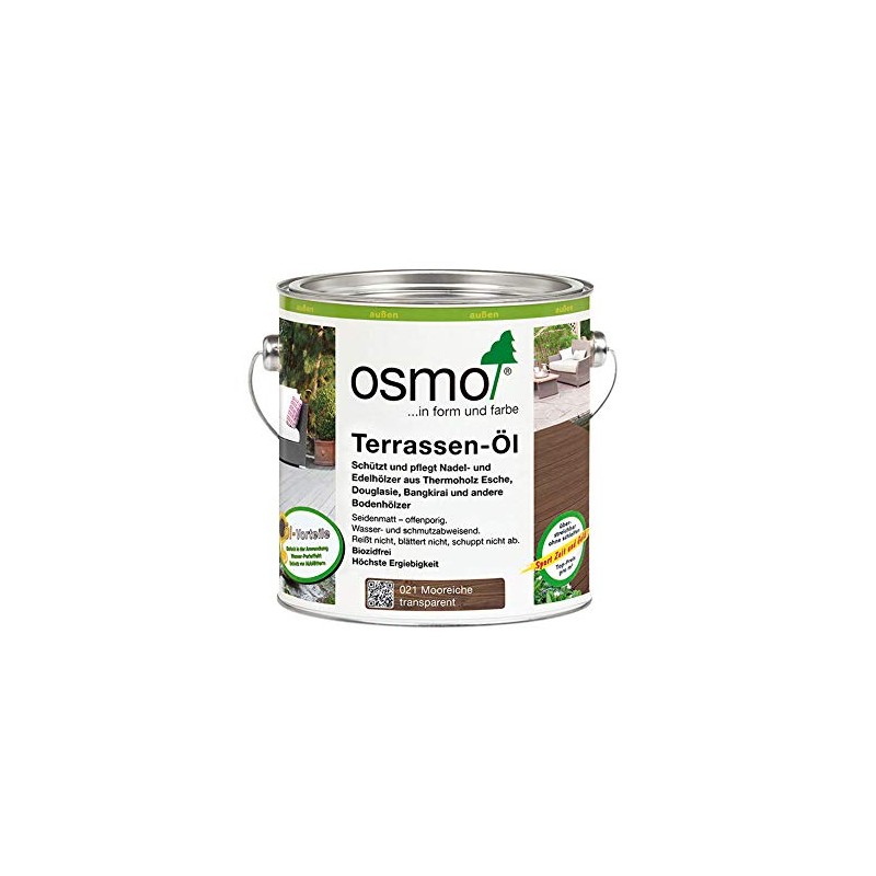 Osmo Decking Oil Bog Oak 021-0.75 LTR tin