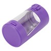 Glow Storage Jar with Grinder LED Waterproof Transparent Glass Seal