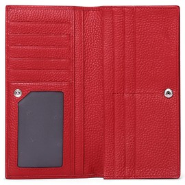GOIACII Wallets for Women RFID Blocking Ultra Slim Real Leather Credit Card Holder Clutch