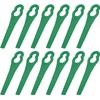 100pcs Plastic Replacement Blades,Garden Lawn Mower Trimmer Blades,100 Grass Cutter
