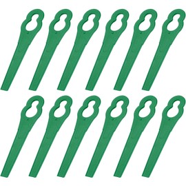 100pcs Plastic Replacement Blades,Garden Lawn Mower Trimmer Blades,100 Grass Cutter Tool (Green)