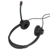 2.5mm Business Headset Binaural Corded Headset with HD Mic for