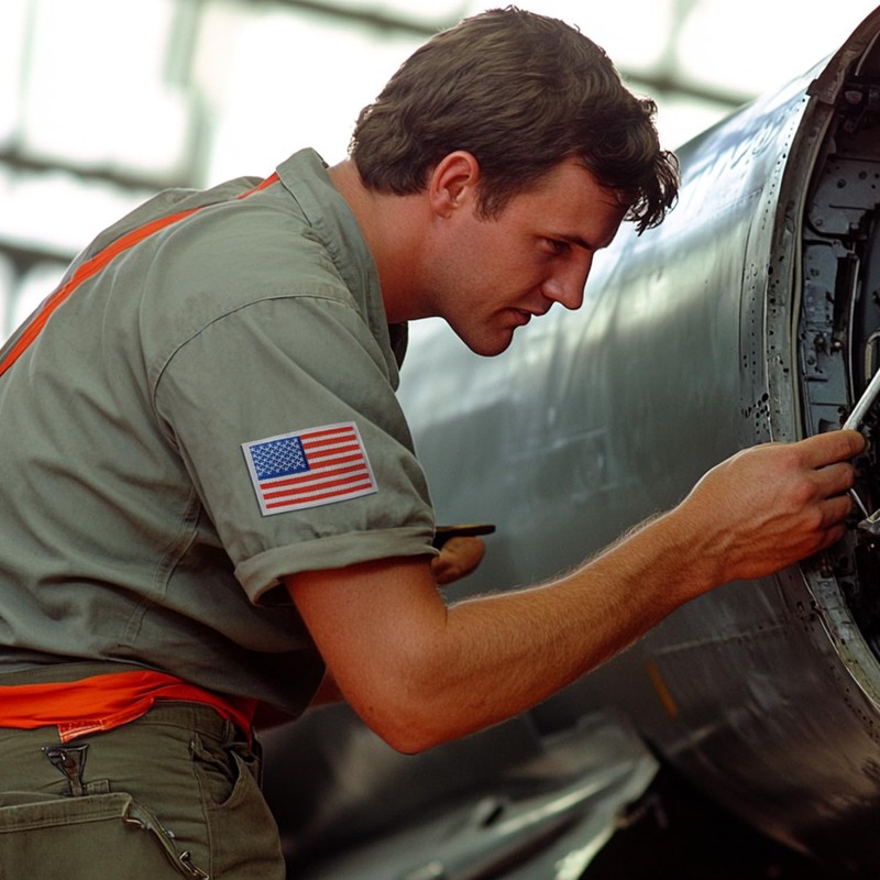 LEMIBK 4PCS American Flag Patches, Hook and Loop Fasten US