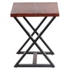 Buffalo Tools AWCLET: Acacia Cross Leg Side Table, Multi