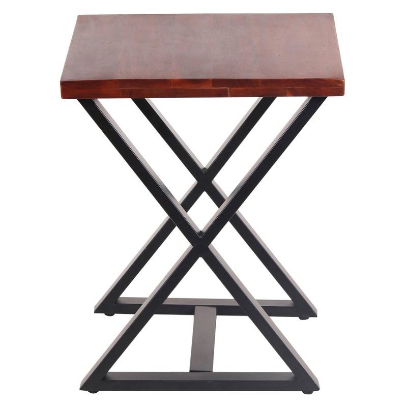 Buffalo Tools AWCLET: Acacia Cross Leg Side Table, Multi