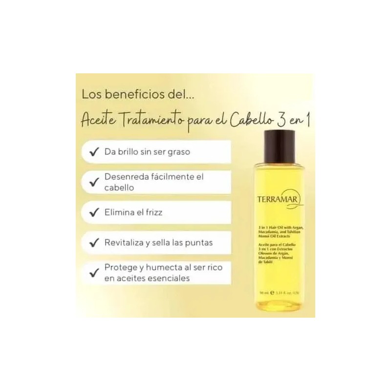 6 Aceite Cabello 3 En 1 Anti Frizz Nutrición 98