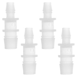 VekAuto 4pcs Vacuum Tubing Connector 1/2" to 5/16" I Shaped Vacuum Tubing Connector Car Plastic Clear