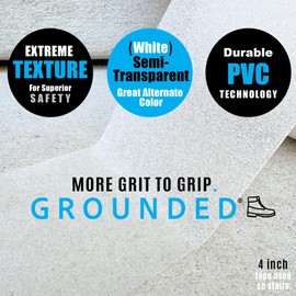 Grip Tape, Pro Grade Anti Slip Tape for Stairs, 4IN x 36FT Concrete Tape, Traction Tape, Indoor / Outdoor Stair Treads Non Slip Tape, Waterproof adhesive Tape, Semi Clear Grip Tape, Friction tape