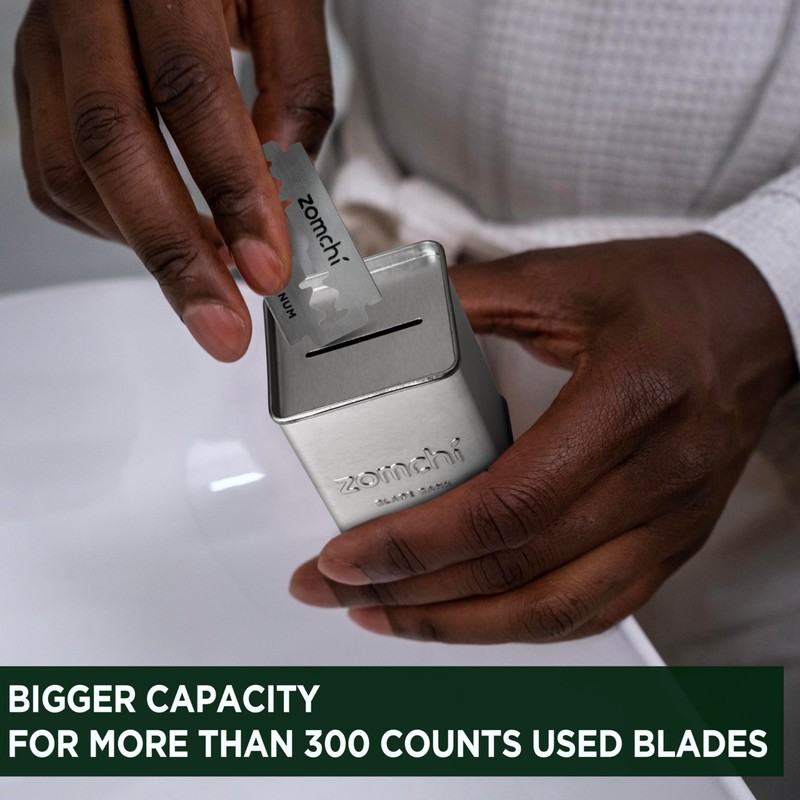 ZOMCHI Razor Blade Bench for Storage of Safety Razor Blades,